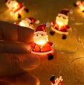 LAMPKI DRUCIKI 20 LED NA BATERIE MIKOŁAJE