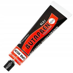 KLEJ BUTAPREN DO BUTÓW FILCU SKÓR TKANIN GUMY 40ml wodoodporny