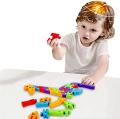 PUZZLE DREWNIANE ŻYRAFA UKŁADANKA EDUKACYJNA LITERY I CYFRY DLA DZIECI