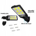 Lampa solarna LED COB z czujnikiem ruchu i pilotem - energooszczędna