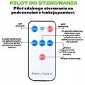 Lampa solarna LED COB z czujnikiem ruchu i pilotem - energooszczędna