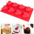 Silikonowa forma muffin 8 szt serca