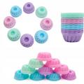 FOREMKI SILIKONOWE DO MUFFINEK BABECZEK FORMA DO PIECZENIA ZESTAW 12 szt