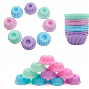 FOREMKI SILIKONOWE DO MUFFINEK BABECZEK FORMA DO PIECZENIA ZESTAW 12 szt
