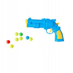 PISTOLET NA LEKKIE PIŁECZKI KULKI 3 SZT WYRZUTNIA