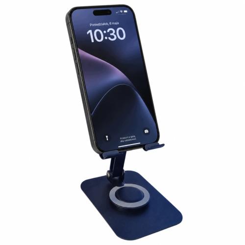 Aluminiowy Stojak Uchwyt na Telefon Biurkowy Składany OBROTOWY