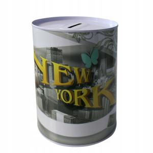 Skarbonka puszka metalowa NEW YORK