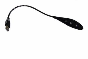 MINI LAMPKA USB 3 LED DO LAPTOPA CZARNA
