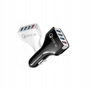SZYBKA ŁADOWARKA SAMOCHODOWA DO AUTA 4x USB QC 3.0