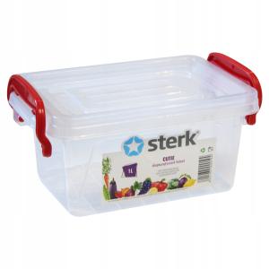 Pudełko pojemnik plastikowy z pokrywą