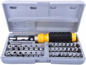 KLUCZE NASADOWE ZESTAW KLUCZY ŚRUBOKRĘTÓW 41 EL