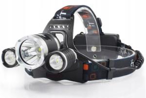 LATARKA CZOŁOWA 3 x LED CREE T6 CZOŁÓWKA MOCNA