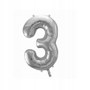 BALONY NA URODZINY CYFRA 3