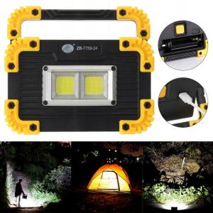 LAMPKA COB AKUMULATOROWA HALOPAK USB STROBOSKOP
