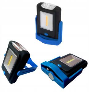 Latarka COB LED + 3LED magnesem