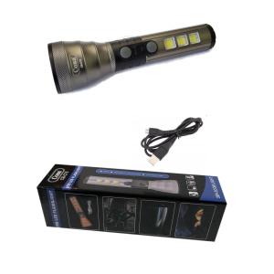 Latarka usb led cob aluminiowa 5W + 3COB