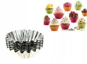 FOREMKI BABECZKI MUFFINY 7,5 CM KARBOWANE 6szt