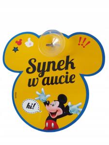 Tabliczka Synek w Aucie