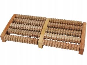 Masażer do Stóp Tradycyjny Drewniany Roller 2 x 5