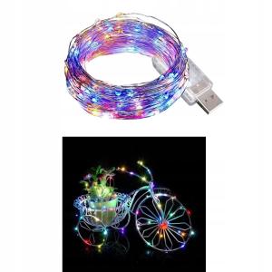 LAMPKI DRUCIKI 30 LED NA MULTIKOLOR +USB