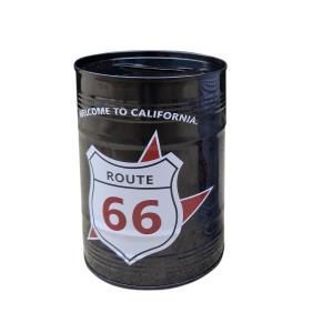 Skarbonka puszka metalowa 12X8CM ROUTE  66