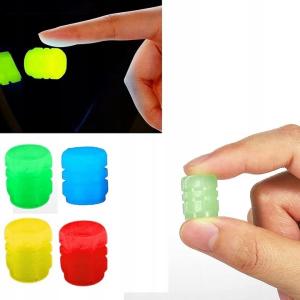 KAPTURKI NAKRĘTKI NA WENTYL FLUORESCENCYJNE 4 SZT