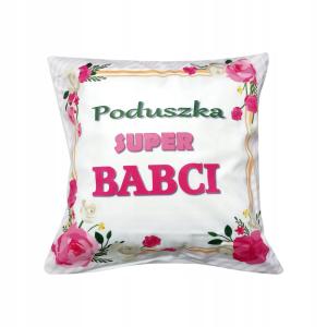 POSZEWKA NA PODUSZKĘ PREZENT NA DZIEŃ BABCI