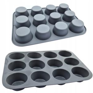 Forma Silikonowa do Pieczenia Muffin Babeczek 12 gniazd