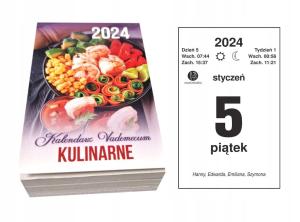 KALENDARZ ZRYWKA Z PRZEPISAMI KULINARNYMI 2024 ROK KULINARNY