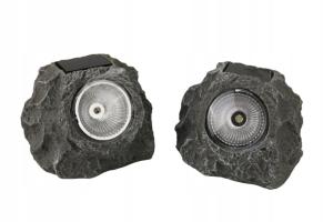 LAMPA SOLARNA OGRODOWA KAMIEŃ LED 10 CM