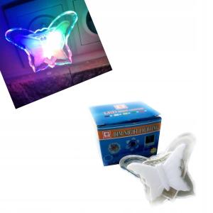 LAMPA LAMPKA WTYKOWA LED WIELOKOLOROWA MOTYL MOTYLEK