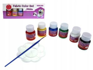 Farby do malowania TKANIN kpl 6 szt x25ml