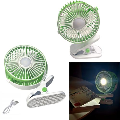 Wentylator wiatrak z Lampką KLIPS USB 3 poziomy LAMPKA