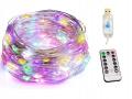 LAMPKI DRUCIKI Lampki LED USB 20 metrów multikolor LED