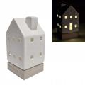 Kominek ceramiczny DOMEK 14x7x8 cm BIAŁY