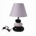 LAMPKA LAMPA NOCNA DO SYPIALNI POKOJU BIAŁO CZARNA