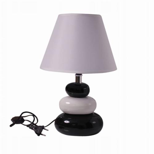 LAMPKA LAMPA NOCNA DO SYPIALNI POKOJU BIAŁO CZARNA
