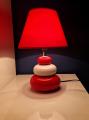 LAMPKA LAMPA NOCNA DO SYPIALNI POKOJU CZERWONA