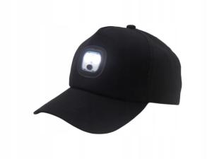 Czapka z oświetleniem LED Akumulator
