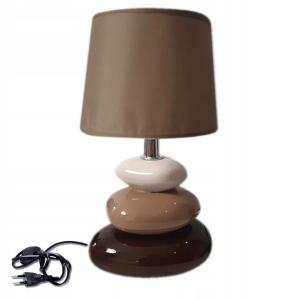 LAMPKA LAMPA NOCNA DO SYPIALNI POKOJU BRĄZOWA