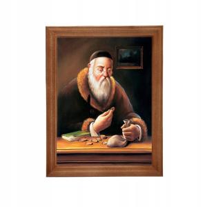 OBRAZEK OBRAZ Z ŻYDEM ŻYD 24x18cm