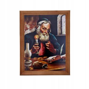 OBRAZEK OBRAZ Z ŻYDEM ŻYD 10X15cm