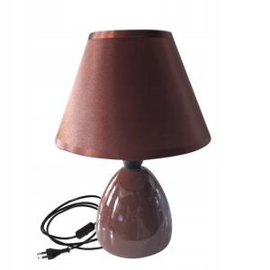 LAMPKA LAMPA NOCNA DO SYPIALNI POKOJU BRĄZOWA