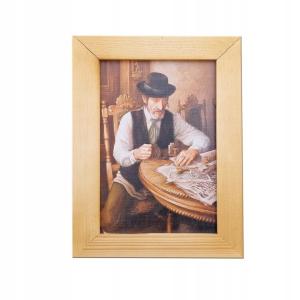 OBRAZEK OBRAZ Z ŻYDEM ŻYD 10X15cm