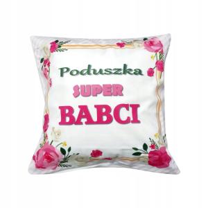 POSZEWKA NA PODUSZKĘ PREZENT NA DZIEŃ BABCI