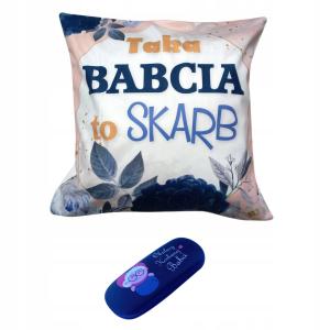 PODUSZKA PREZENT NA DZIEŃ BABCI + ETUI NA OKULARY