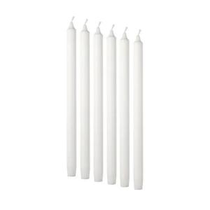 Świece stołowe białe świeca stołowa biała 18cm 6x