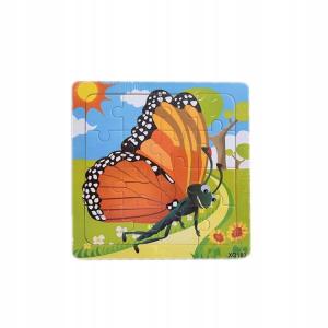 EDUKACYJNE PUZZLE DREWNIANE 16el