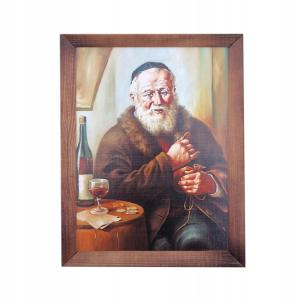 OBRAZEK OBRAZ Z ŻYDEM ŻYD 10X15cm