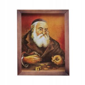 OBRAZEK OBRAZ Z ŻYDEM ŻYD 24x18cm